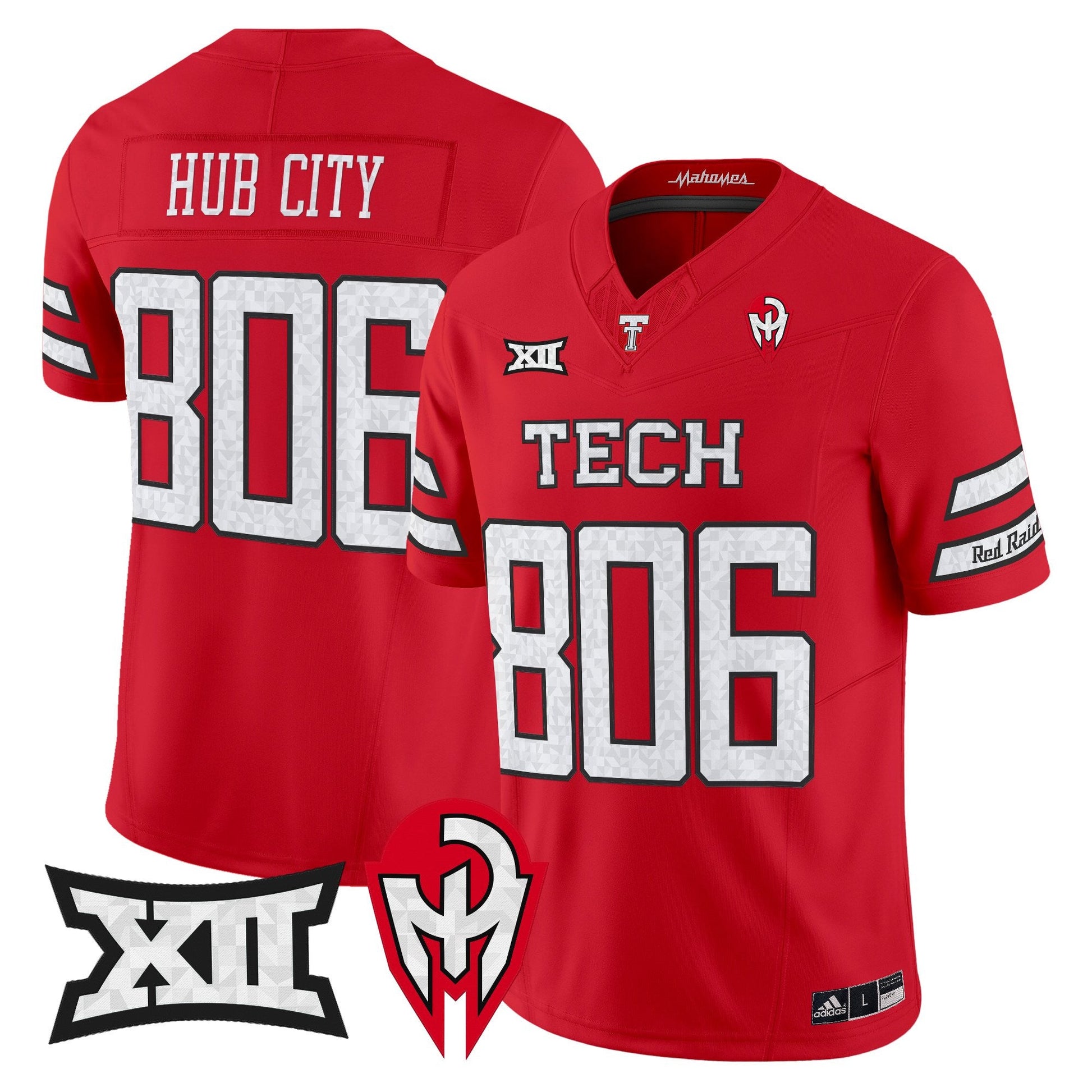 Men's Texas Tech Red Raiders 'Too Cold' Vapor Limited Jersey - Mahomes Collection - All Stitched