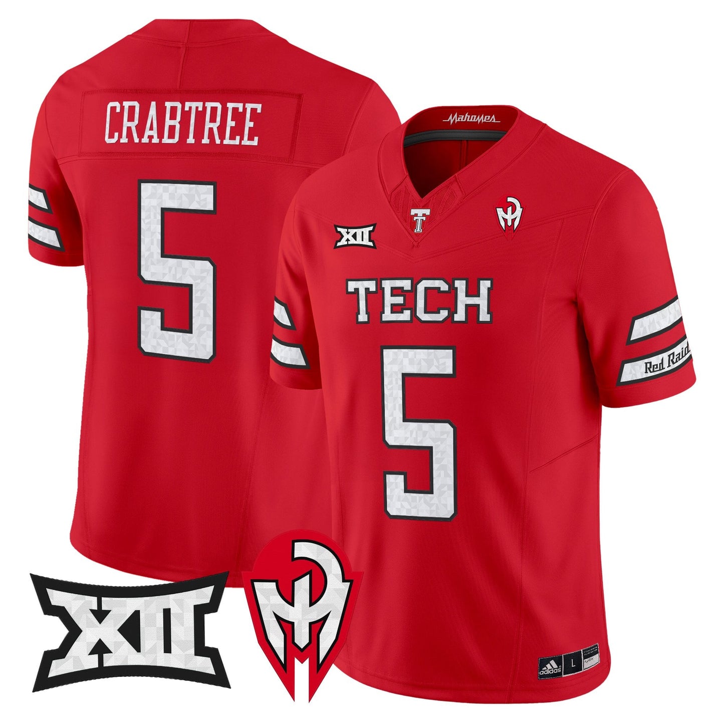 Men's Texas Tech Red Raiders 'Too Cold' Vapor Limited Jersey - Mahomes Collection - All Stitched