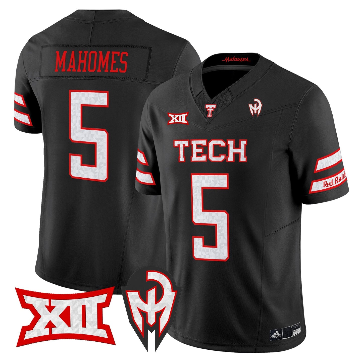 Men's Texas Tech Red Raiders 'Too Cold' Vapor Limited Jersey - Mahomes Collection - All Stitched
