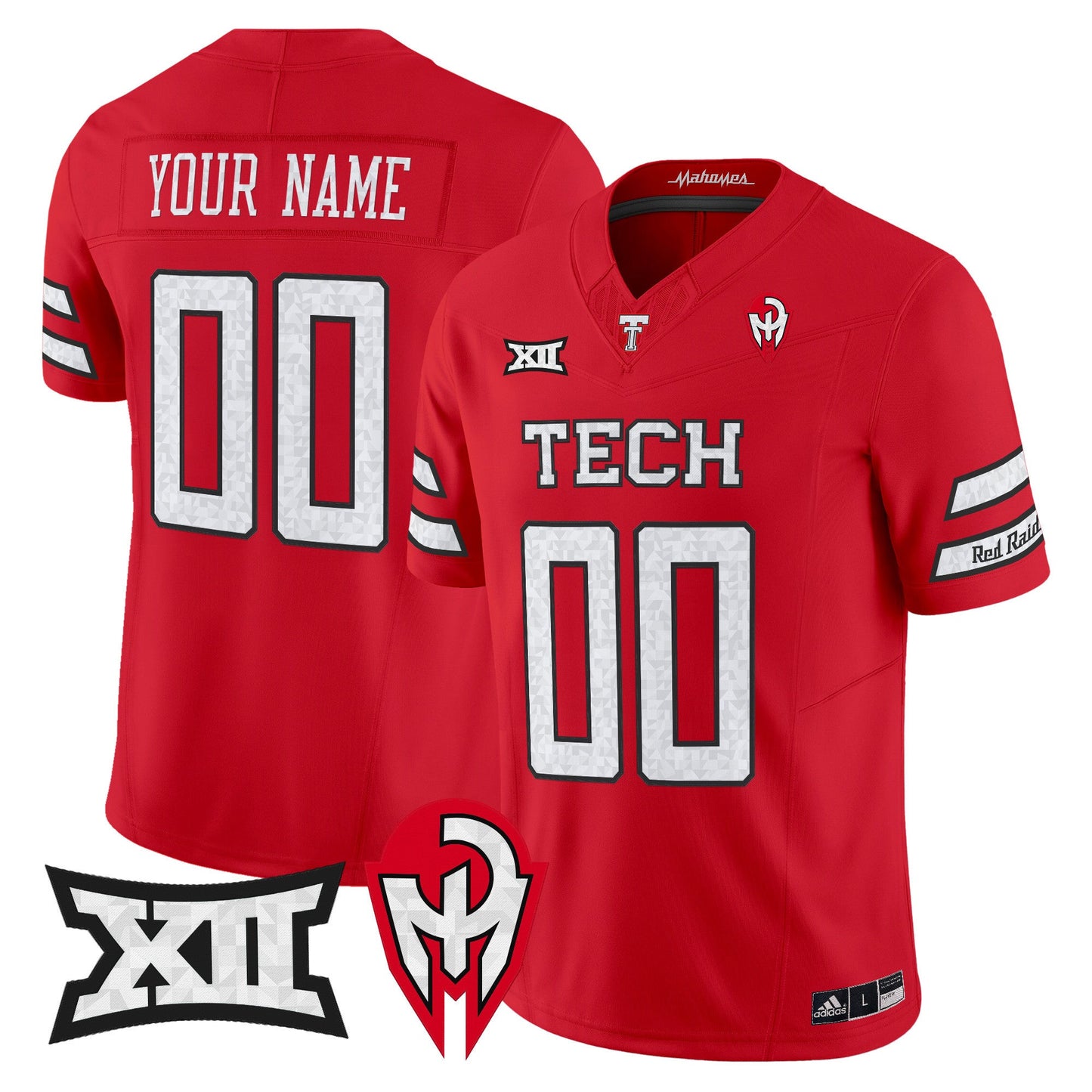 Texas Tech Red Raiders 'Too Cold' Vapor Limited Custom Jersey - Mahomes Collection - All Stitched