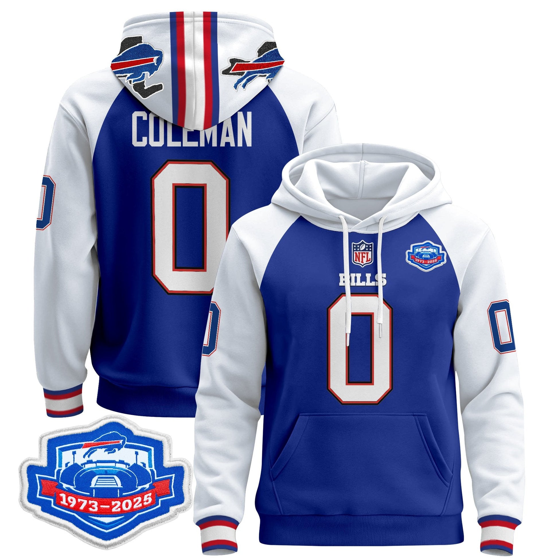 Men's Buffalo Bills 2025 Farewell Season Patch Pullover Hoodie - All Stitched