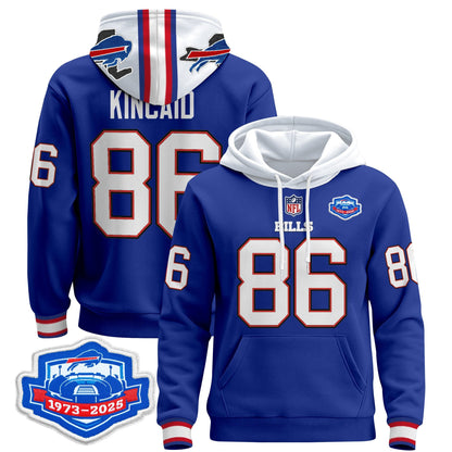 Men's Buffalo Bills 2025 Farewell Season Patch Pullover Hoodie - All Stitched