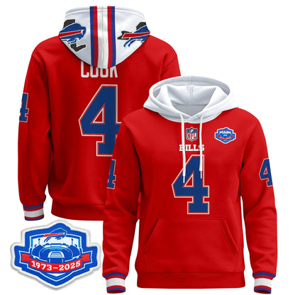 Men's Buffalo Bills 2025 Farewell Season Patch Pullover Hoodie - All Stitched