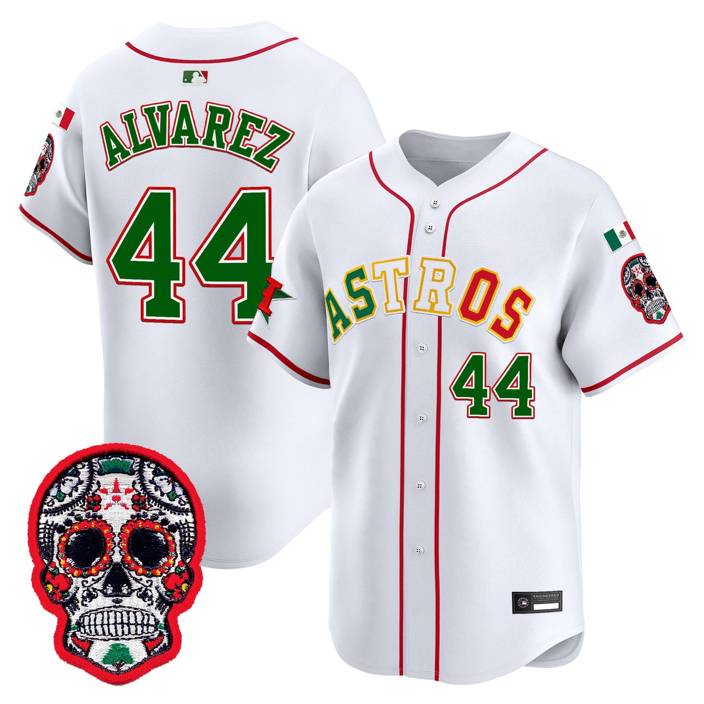 Houston Astros Mexico 2025 'Día de los Muertos Edition' Vapor Premier Limited Jersey - All Stitched