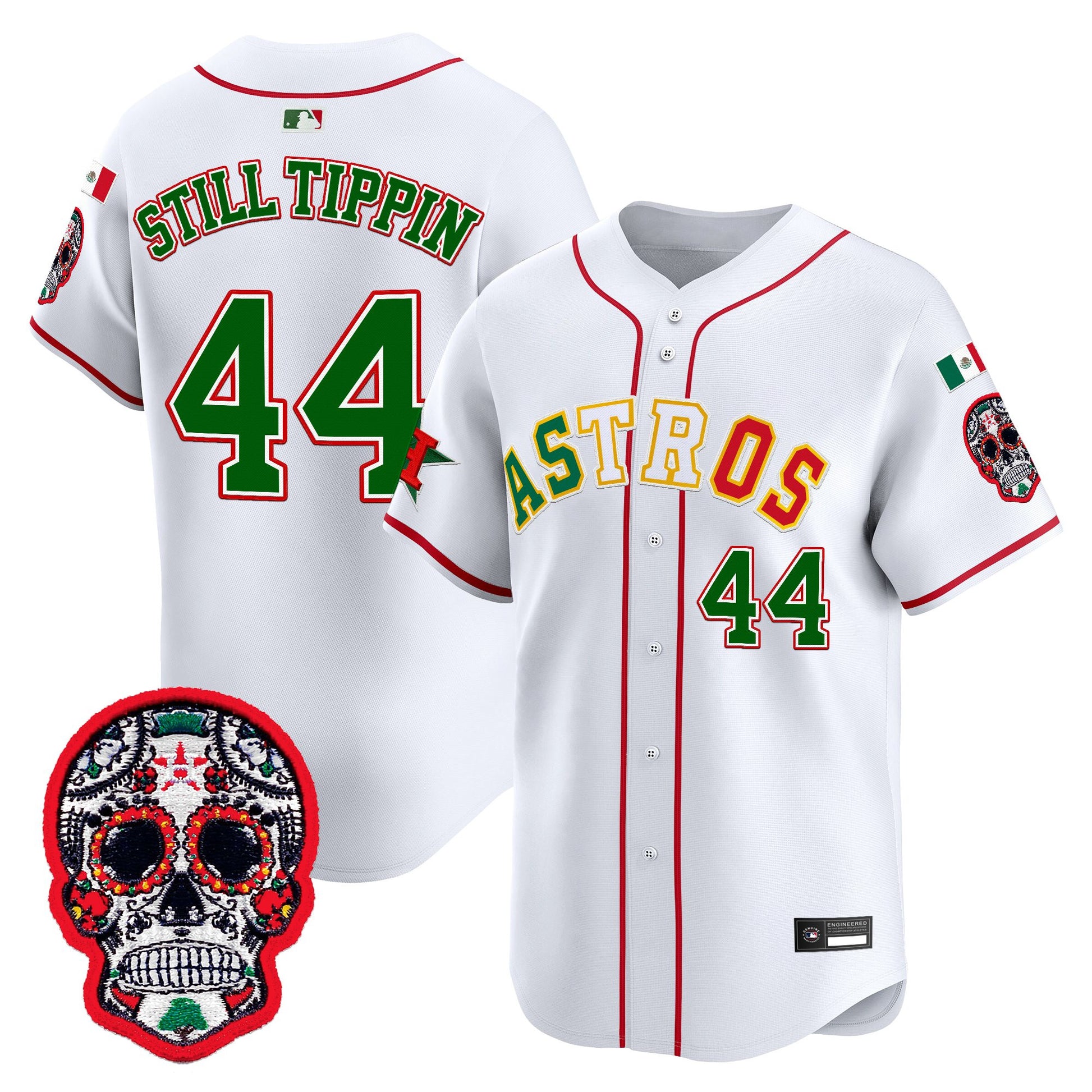 Houston Astros Mexico 2025 'Día de los Muertos Edition' Vapor Premier Limited Jersey - All Stitched