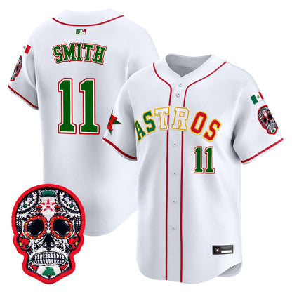 Houston Astros Mexico 2025 'Día de los Muertos Edition' Vapor Premier Limited Jersey - All Stitched