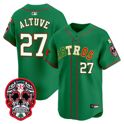 Houston Astros Mexico 2025 'Día de los Muertos Edition' Vapor Premier Limited Jersey - All Stitched