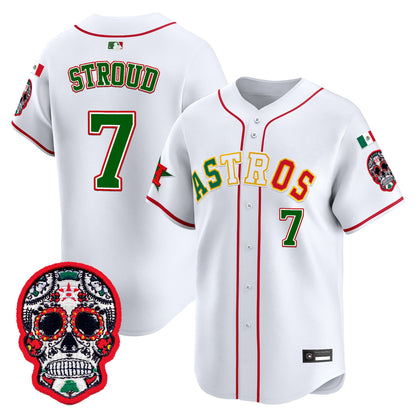 Houston Astros Mexico 2025 'Día de los Muertos Edition' Vapor Premier Limited Jersey - All Stitched