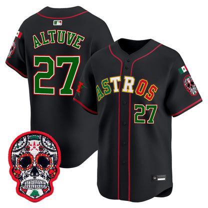 Houston Astros Mexico 2025 'Día de los Muertos Edition' Vapor Premier Limited Jersey - All Stitched
