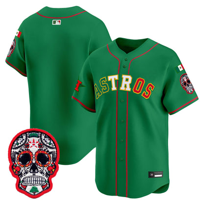 Houston Astros Mexico 2025 'Día de los Muertos Edition' Vapor Premier Limited Jersey - All Stitched