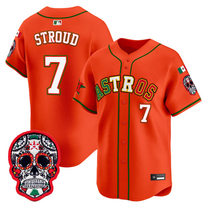 Houston Astros Mexico 2025 'Día de los Muertos Edition' Vapor Premier Limited Jersey - All Stitched