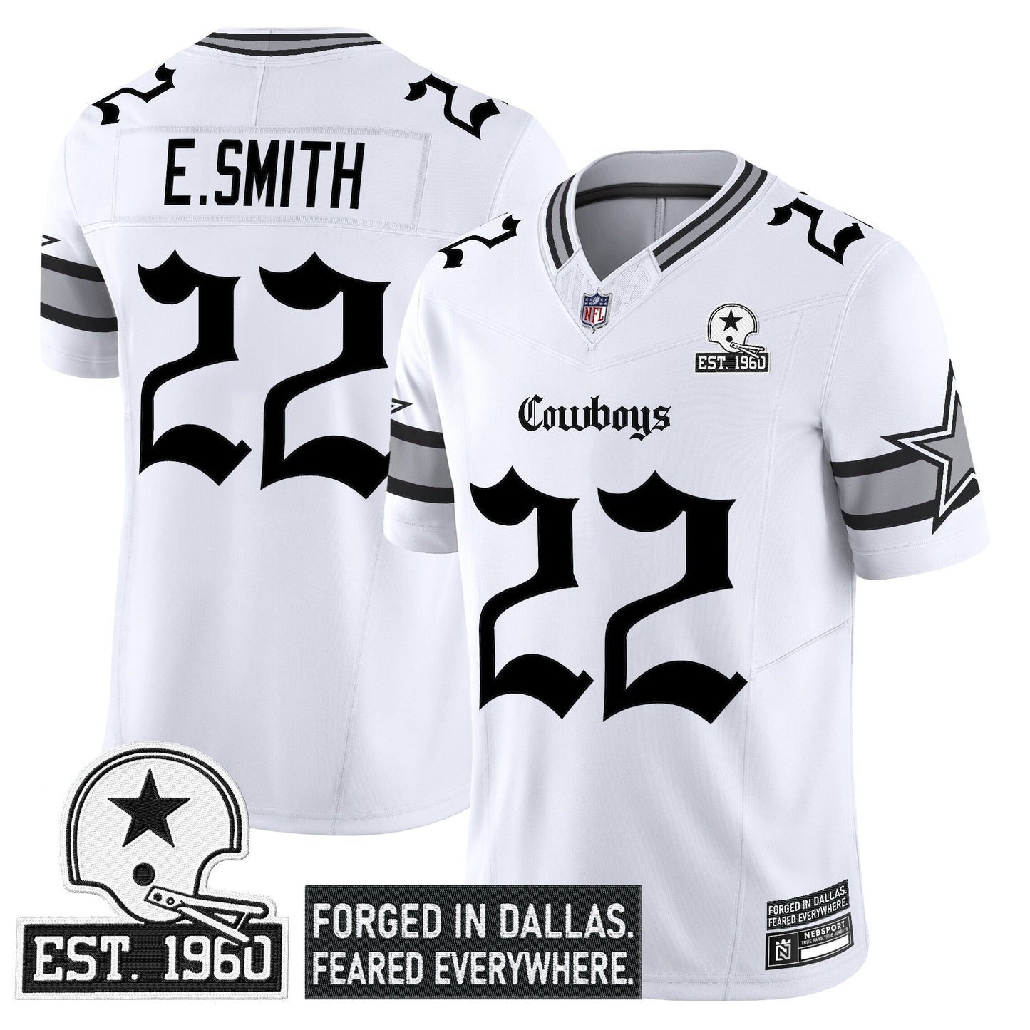 Men's Dallas Cowboys 'Gothic Lone Star Edition' Vapor Limited Jersey - All Stitched