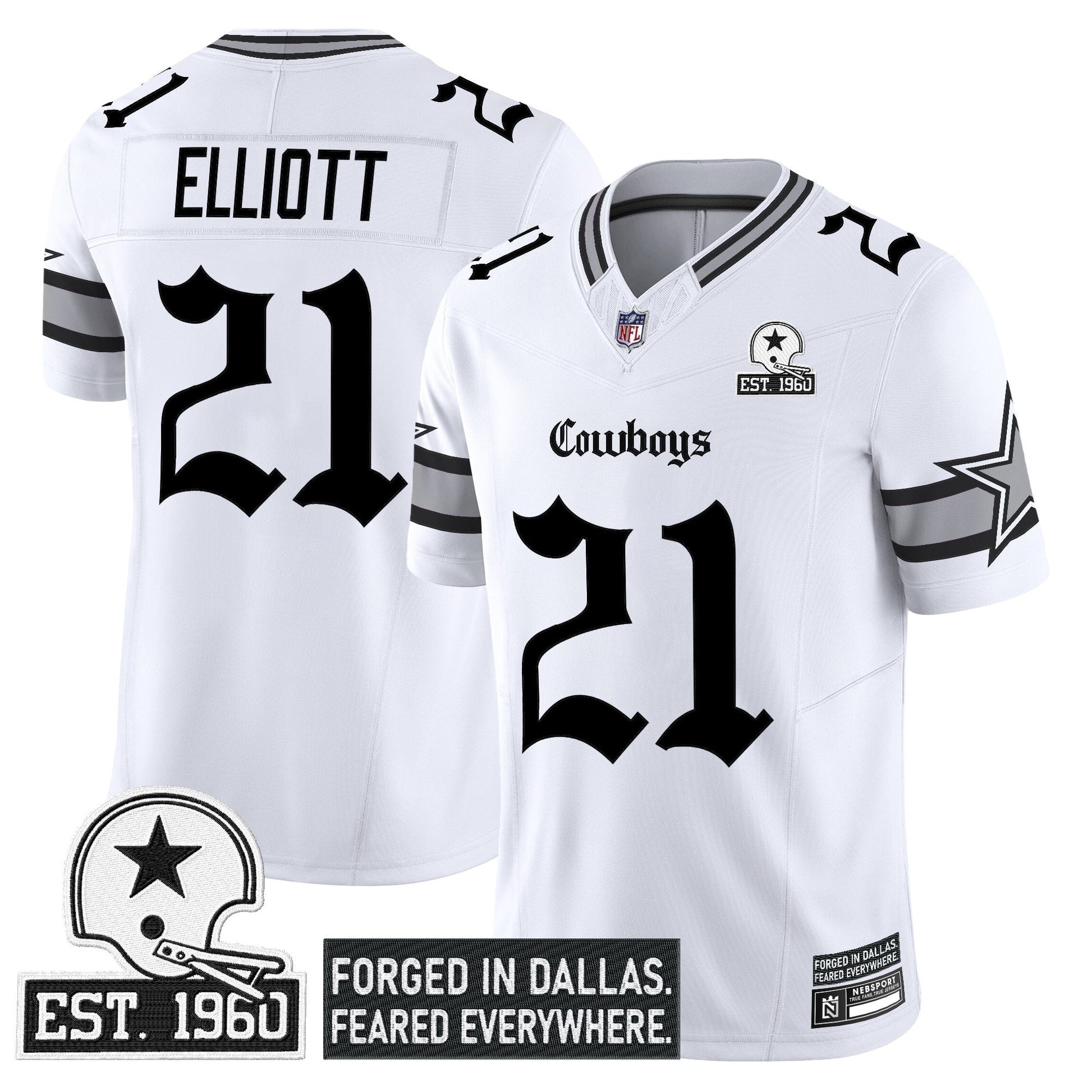 Men's Dallas Cowboys 'Gothic Lone Star Edition' Vapor Limited Jersey - All Stitched