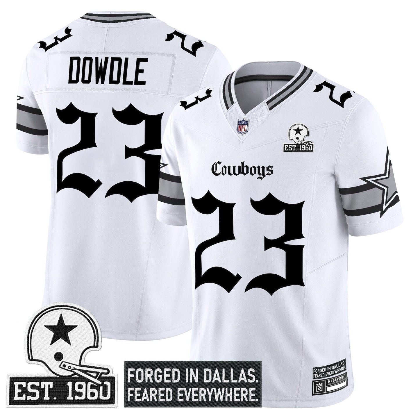 Men's Dallas Cowboys 'Gothic Lone Star Edition' Vapor Limited Jersey - All Stitched
