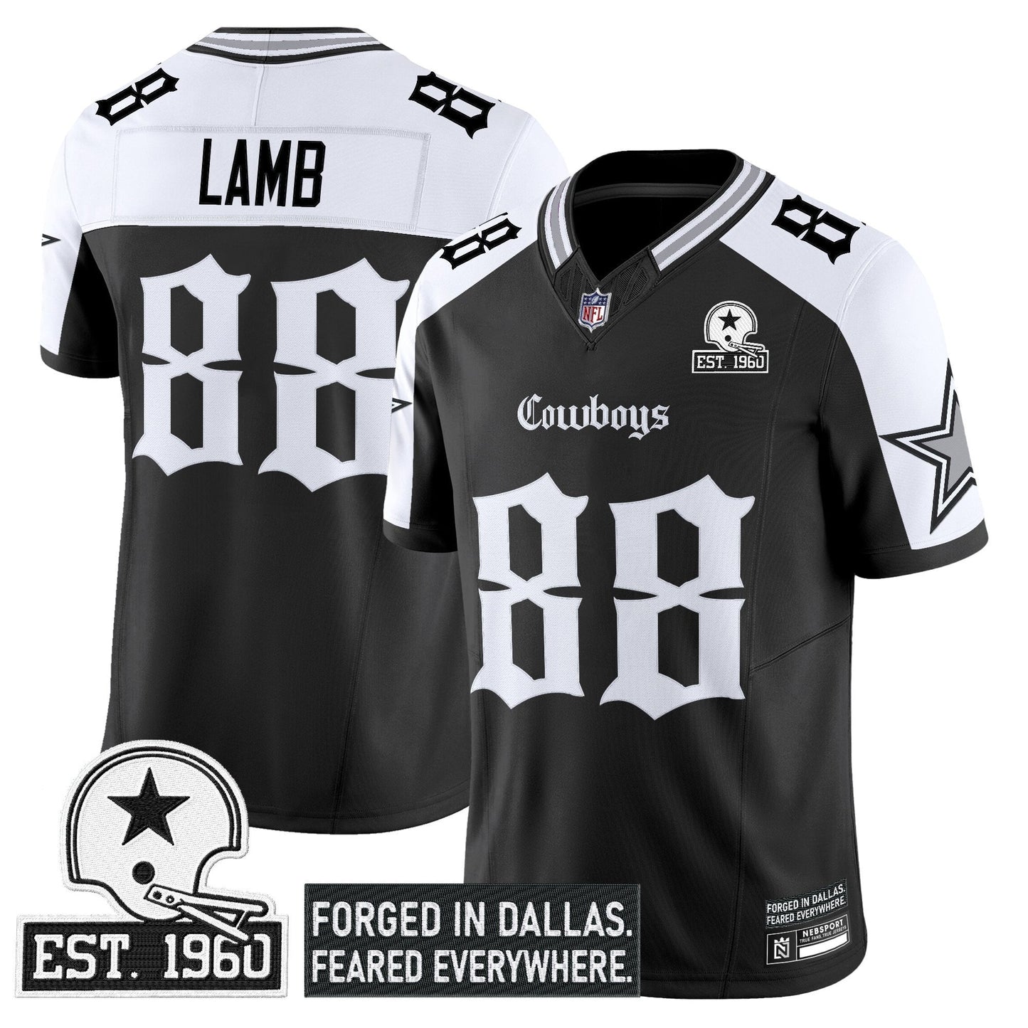 Men's Dallas Cowboys 'Gothic Lone Star Edition' Vapor Limited Jersey - All Stitched