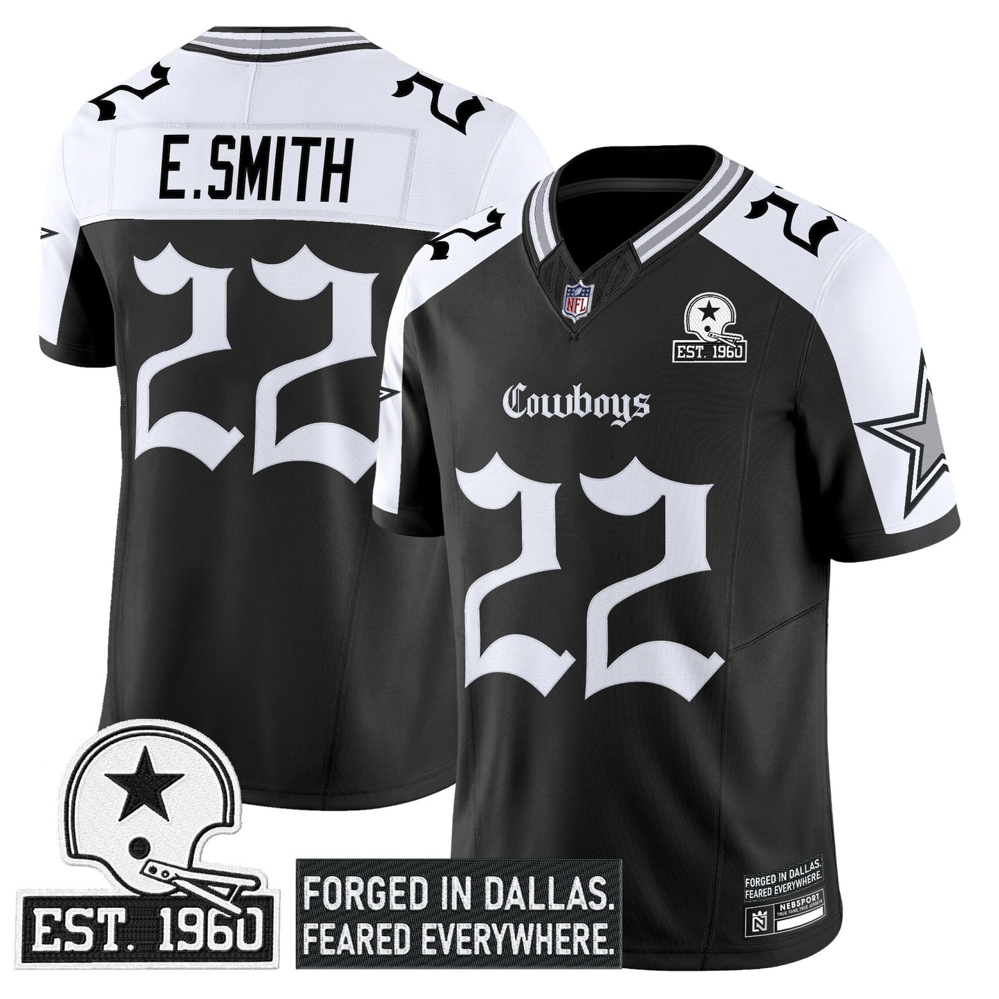Men's Dallas Cowboys 'Gothic Lone Star Edition' Vapor Limited Jersey - All Stitched