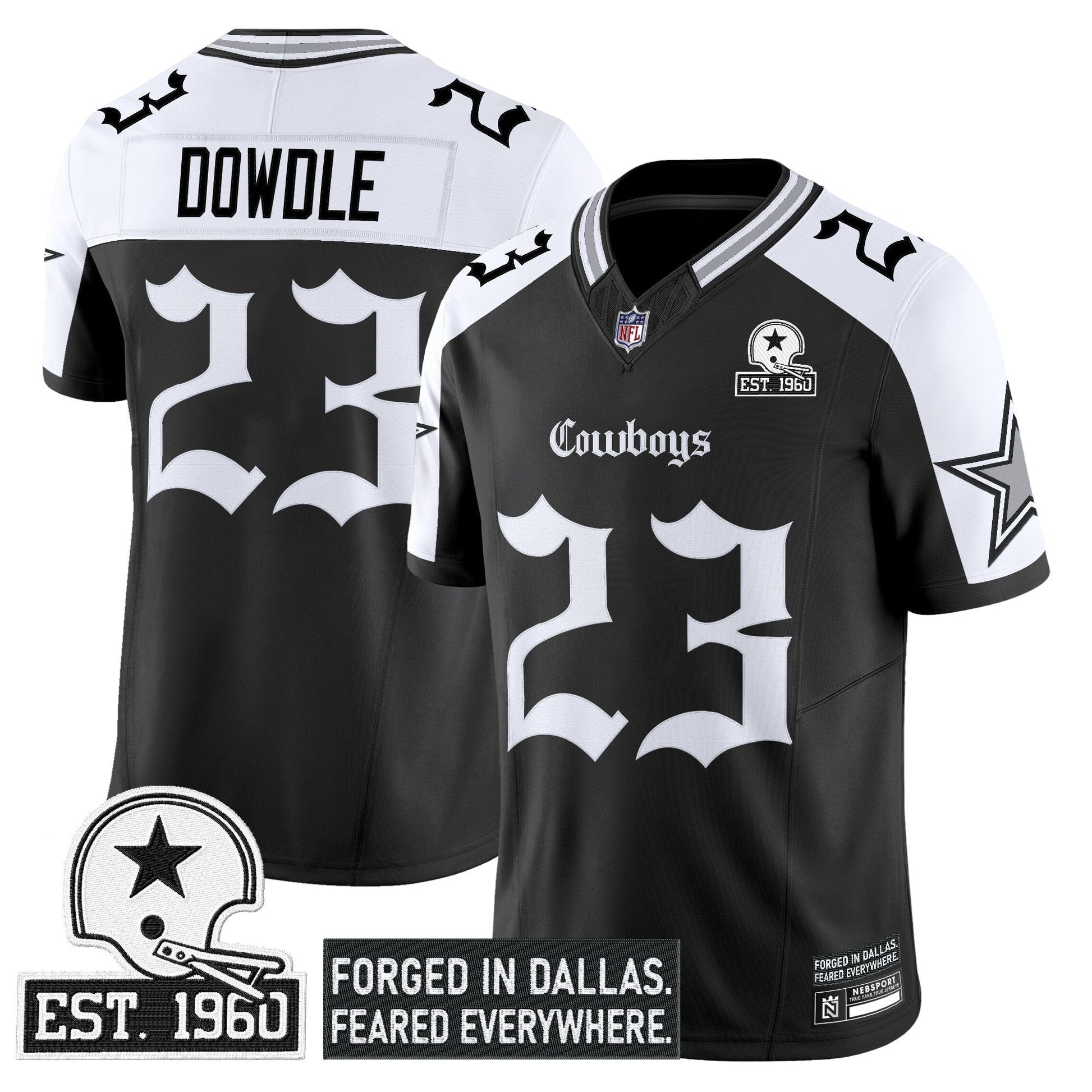 Men's Dallas Cowboys 'Gothic Lone Star Edition' Vapor Limited Jersey - All Stitched
