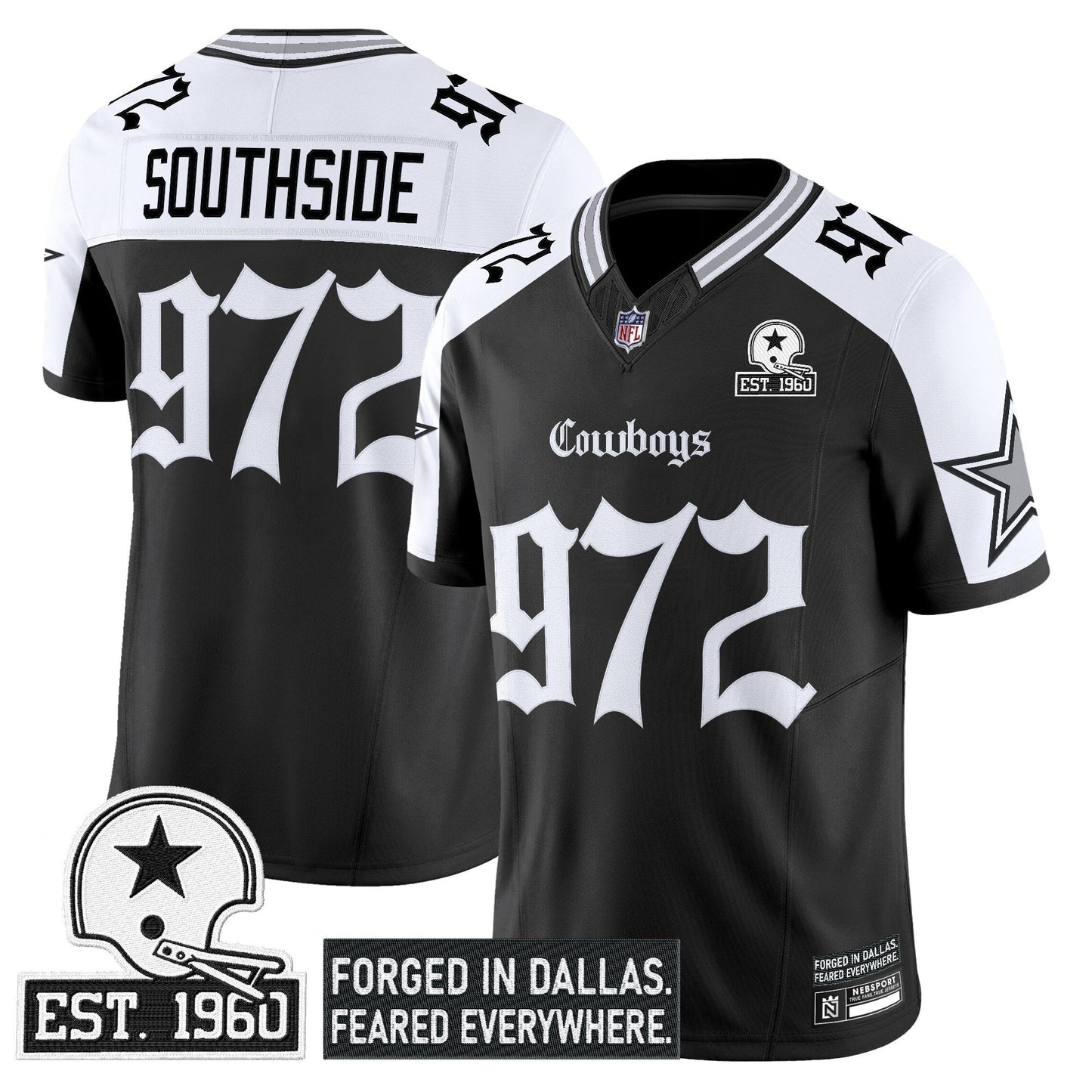 Men's Dallas Cowboys 'Gothic Lone Star Edition' Vapor Limited Jersey - All Stitched