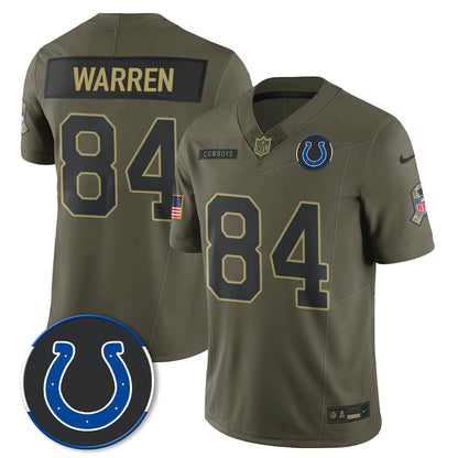 Indianapolis Colts 2025 Salute to Service Limited Jersey - All Stitched