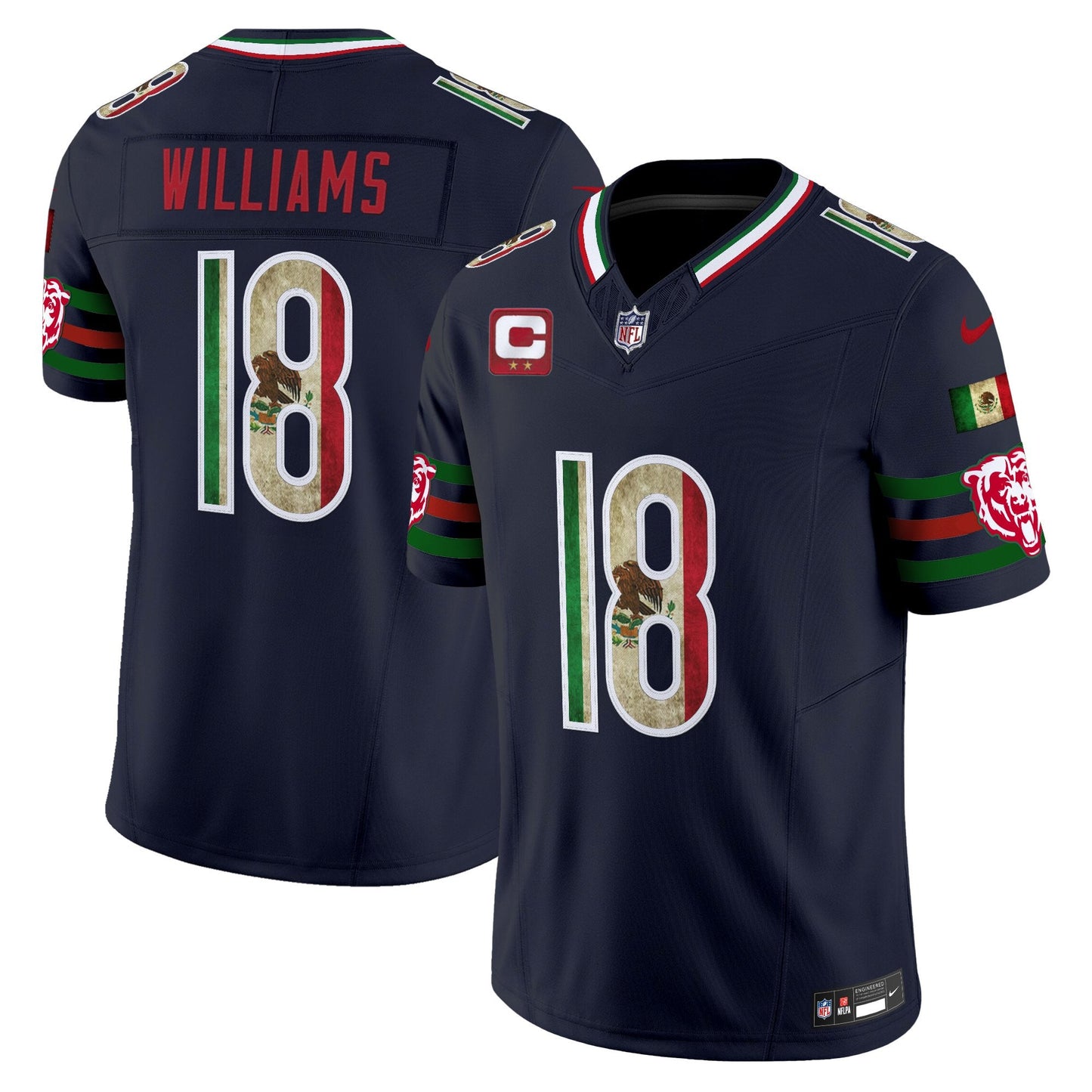 Men's Chicago Bears Mexico Vapor Limited Jersey - All Stitched