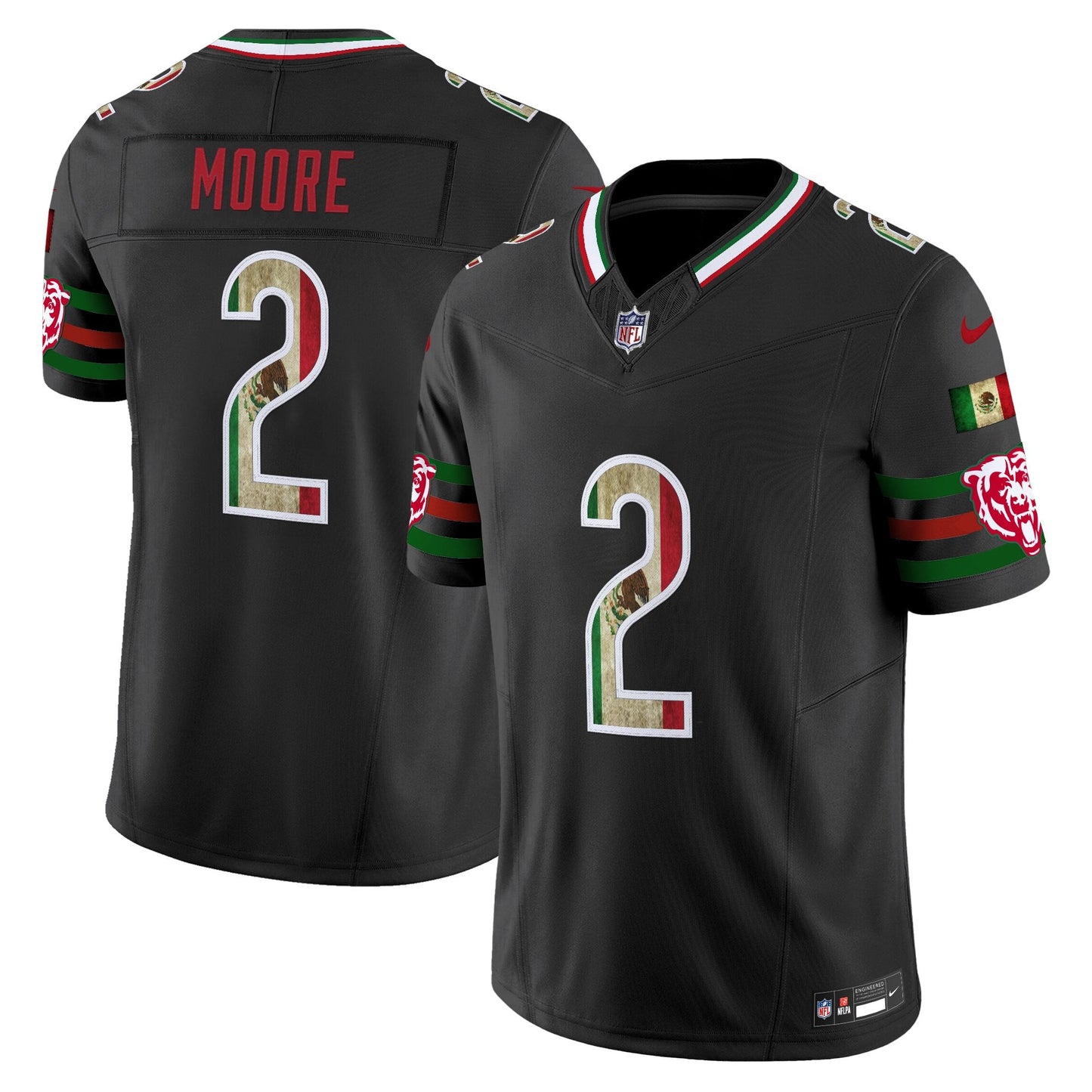 Men's Chicago Bears Mexico Vapor Limited Jersey - All Stitched