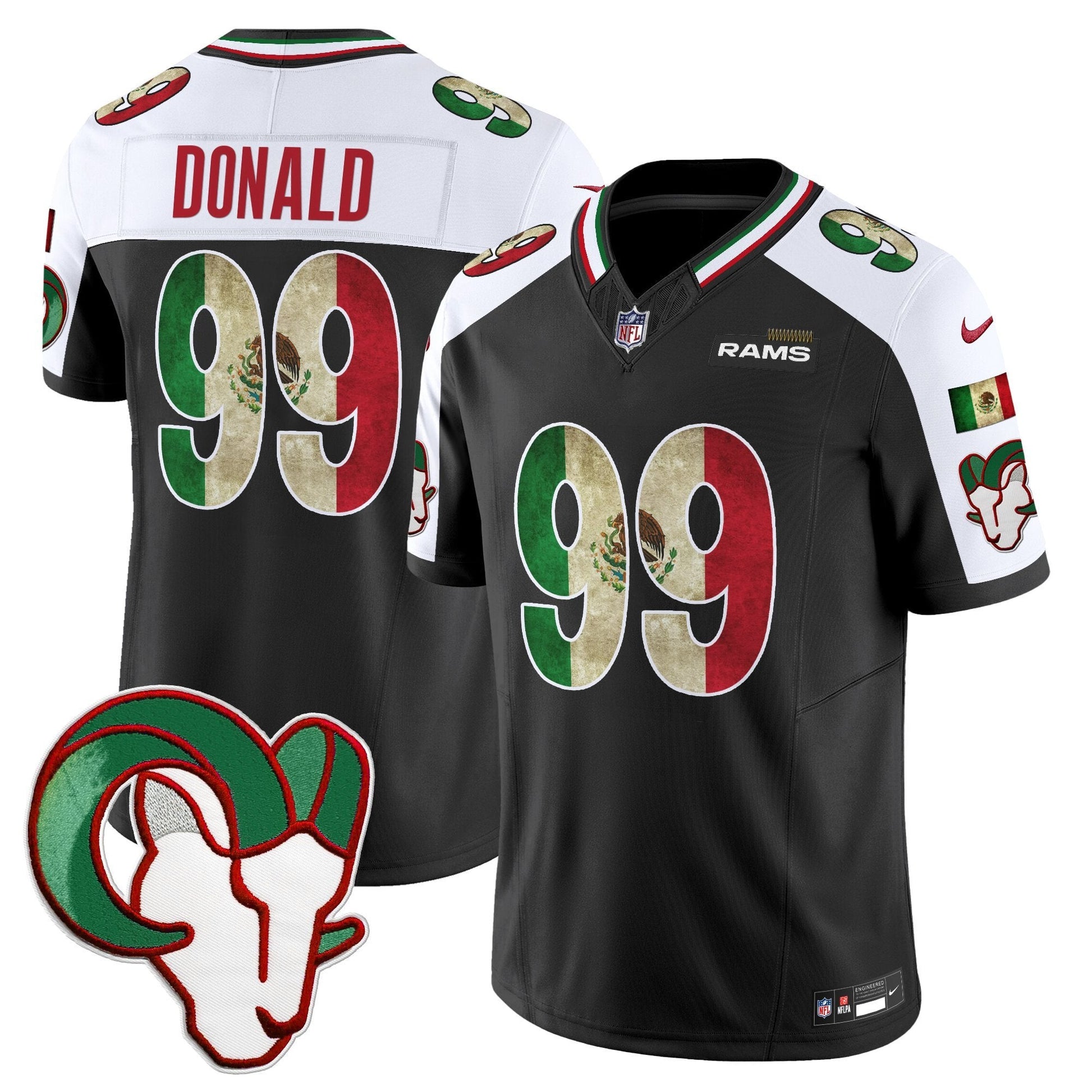 Men's Los Angeles Rams 2025 Mexico Vapor Limited Jersey - All Stitched