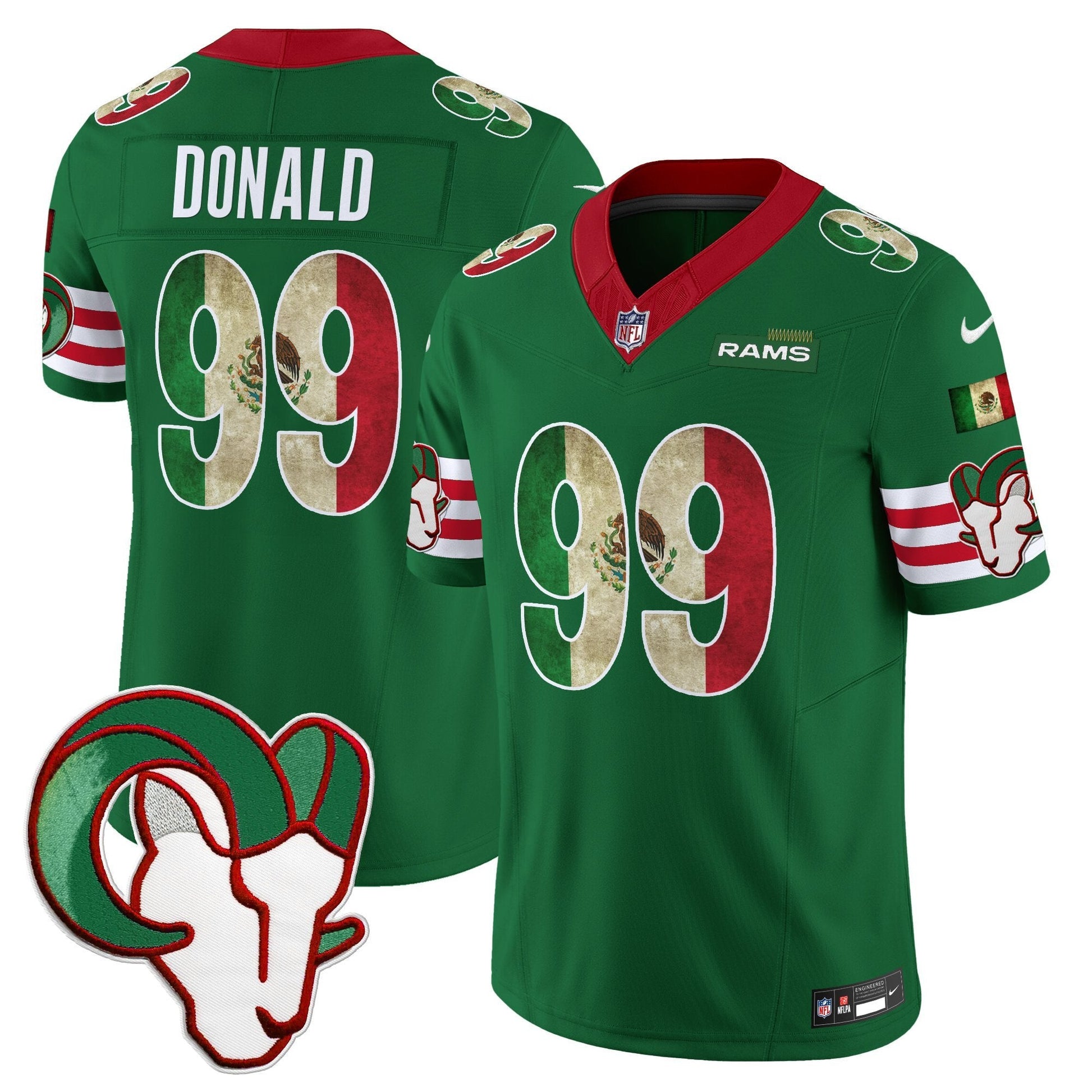 Men's Los Angeles Rams 2025 Mexico Vapor Limited Jersey - All Stitched