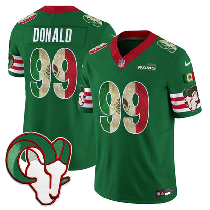 Men's Los Angeles Rams 2025 Mexico Vapor Limited Jersey - All Stitched