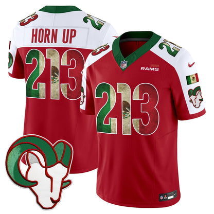 Men's Los Angeles Rams 2025 Mexico Vapor Limited Jersey - All Stitched