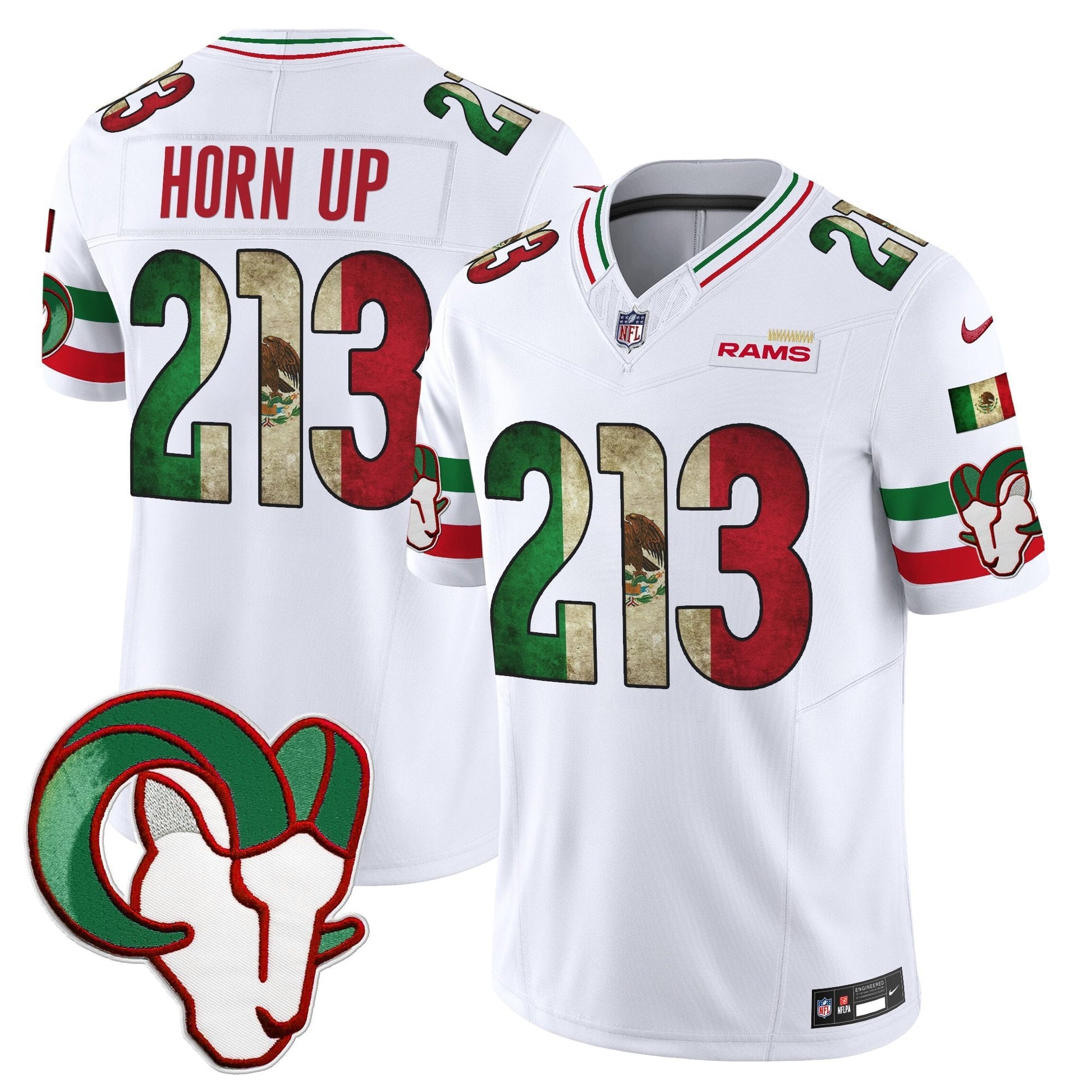 Men's Los Angeles Rams 2025 Mexico Vapor Limited Jersey - All Stitched