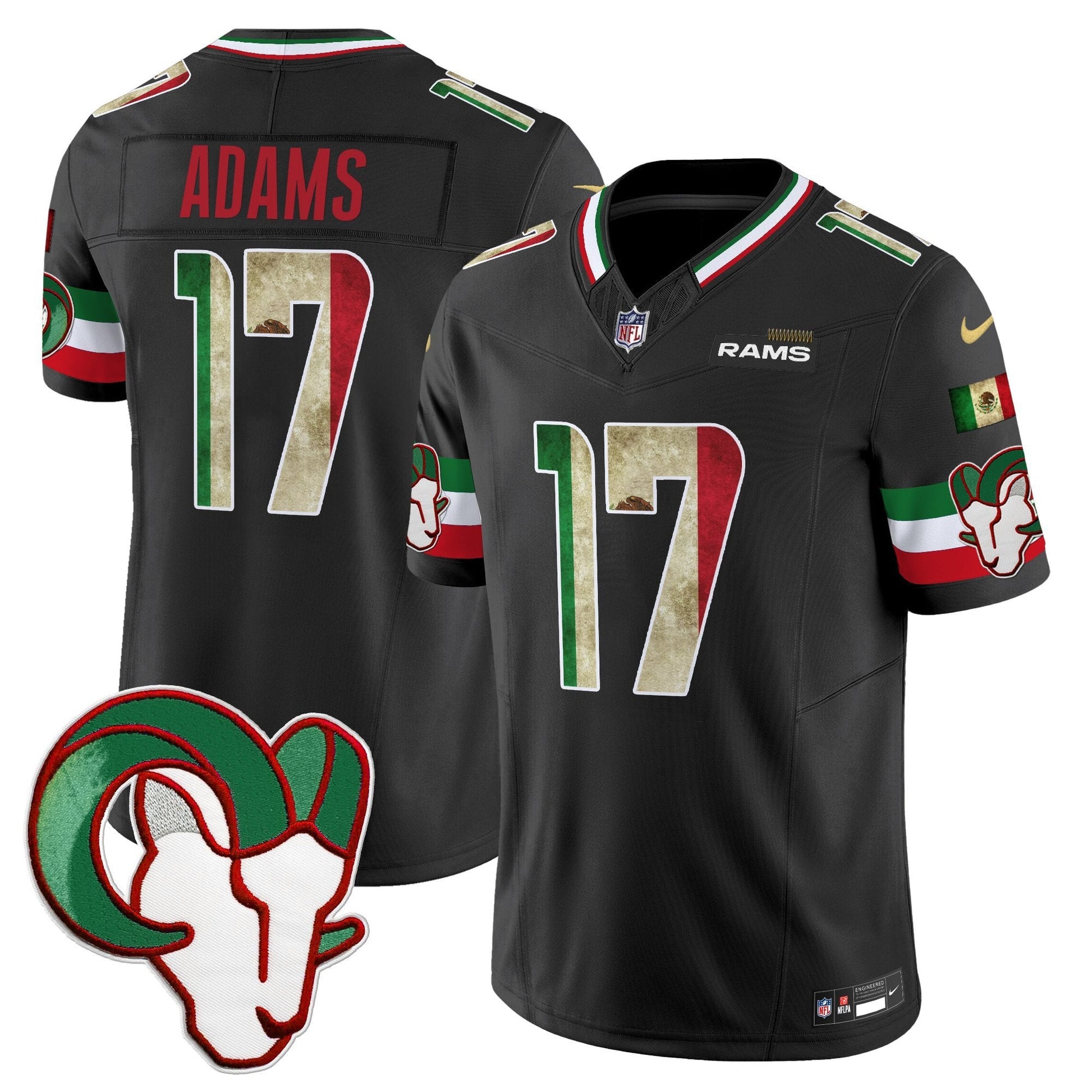 Men's Los Angeles Rams 2025 Mexico Vapor Limited Jersey - All Stitched