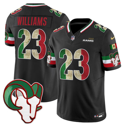 Men's Los Angeles Rams 2025 Mexico Vapor Limited Jersey - All Stitched