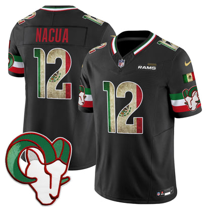 Men's Los Angeles Rams 2025 Mexico Vapor Limited Jersey - All Stitched
