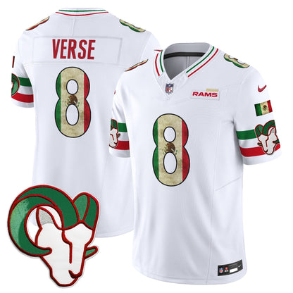 Men's Los Angeles Rams 2025 Mexico Vapor Limited Jersey - All Stitched