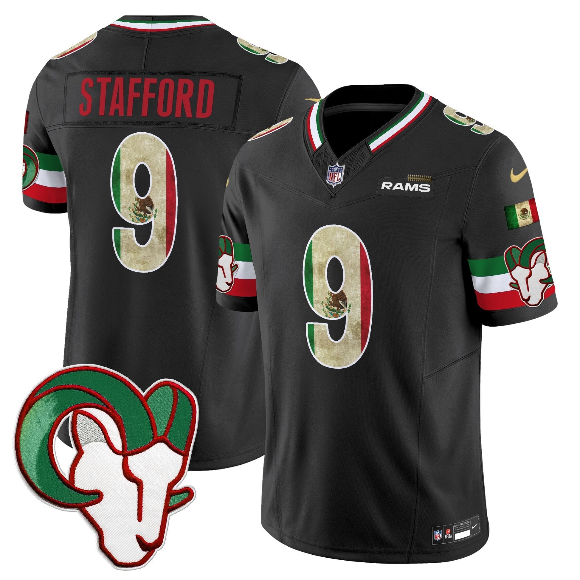 Men's Los Angeles Rams 2025 Mexico Vapor Limited Jersey - All Stitched