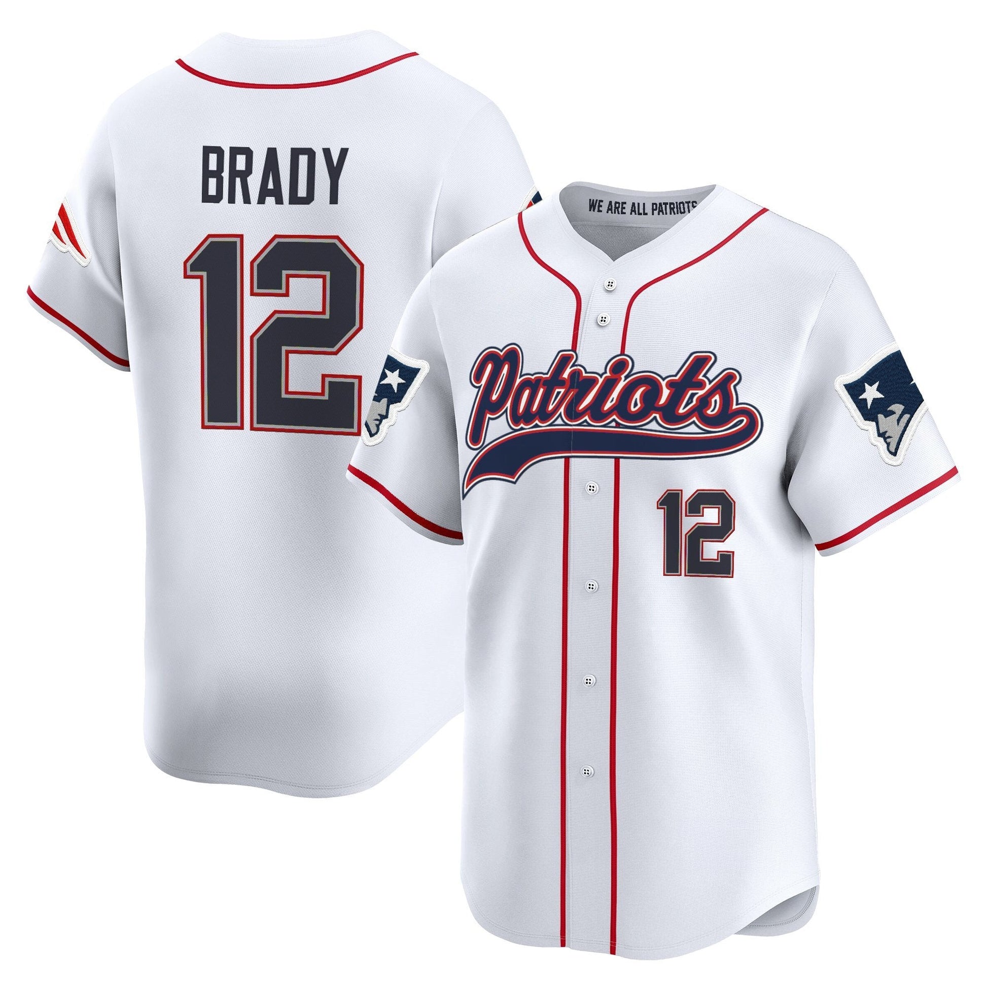 Men's New England Patriots 2025 Vapor Baseball Jersey - All Stitched
