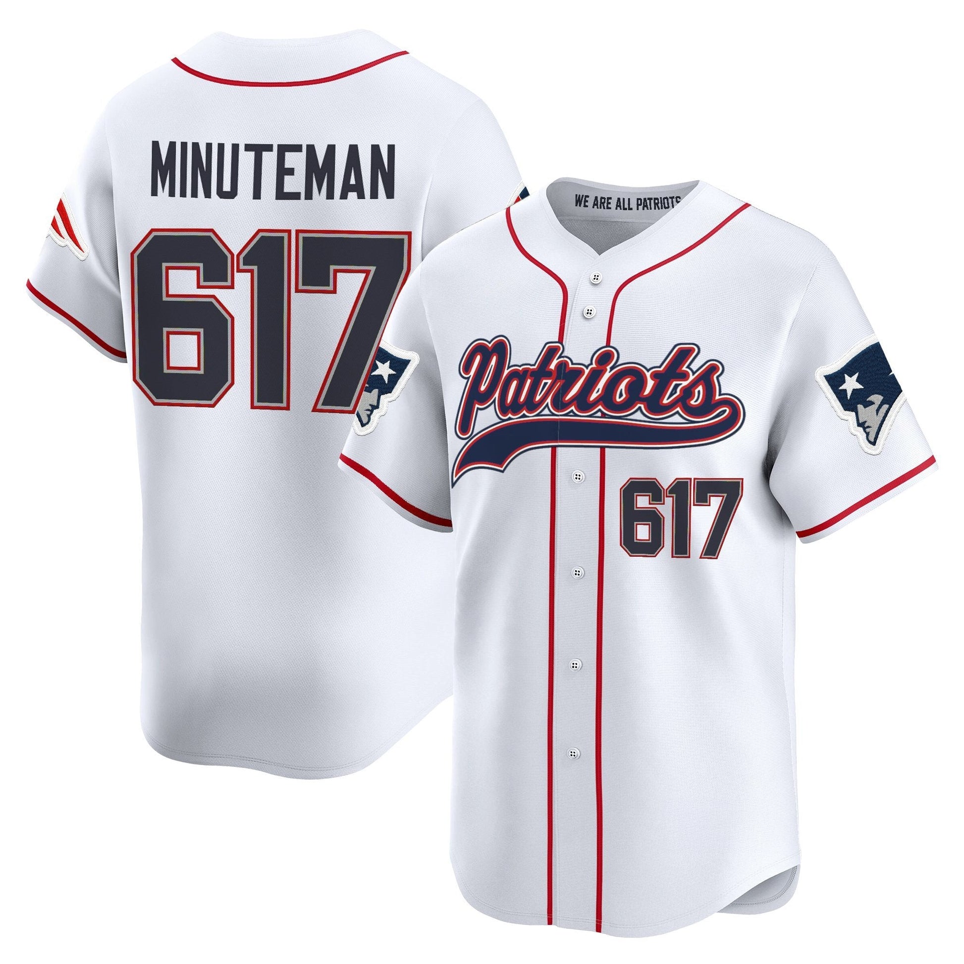 Men's New England Patriots 2025 Vapor Baseball Jersey - All Stitched