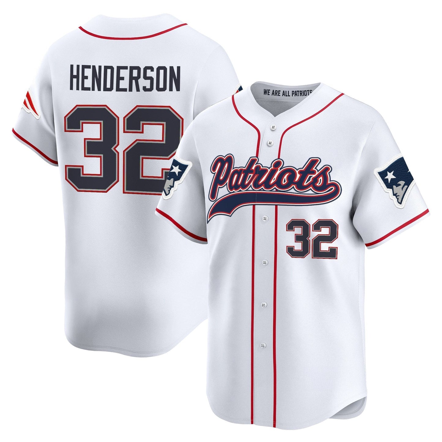 Men's New England Patriots 2025 Vapor Baseball Jersey - All Stitched