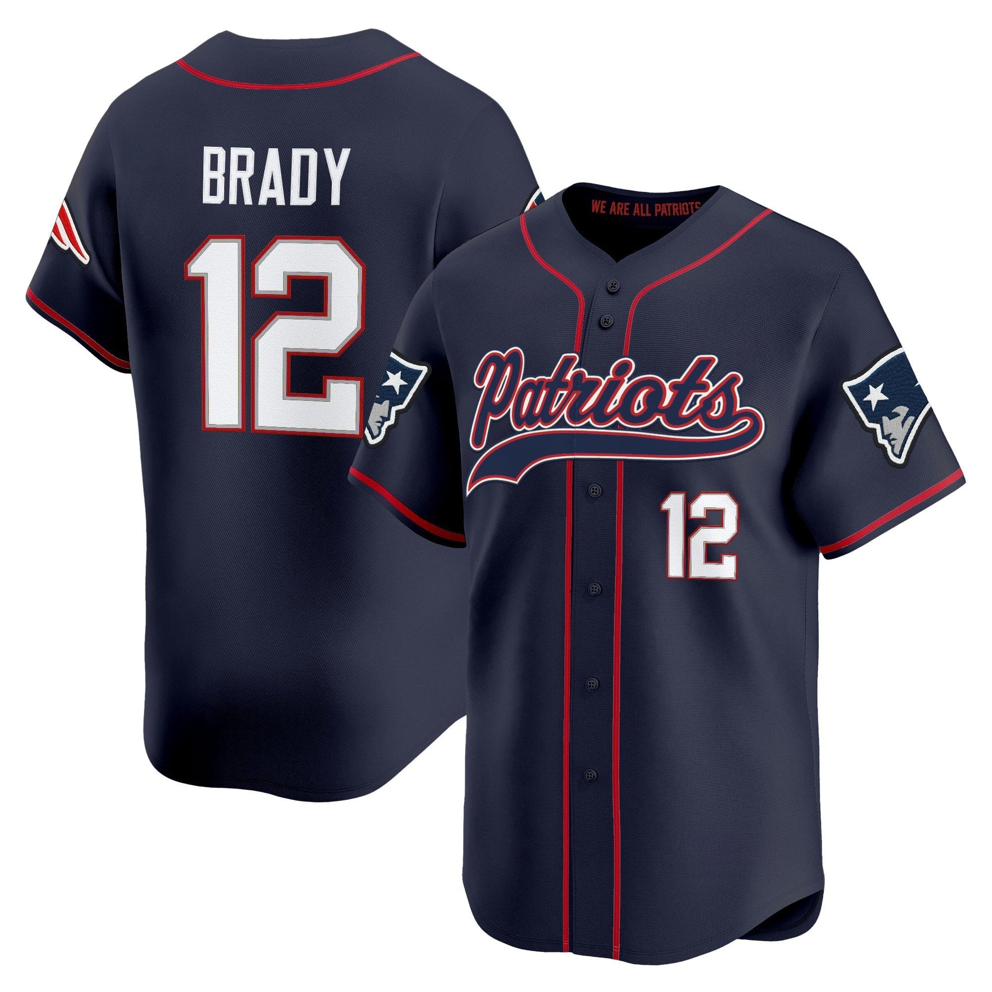 Men's New England Patriots 2025 Vapor Baseball Jersey - All Stitched