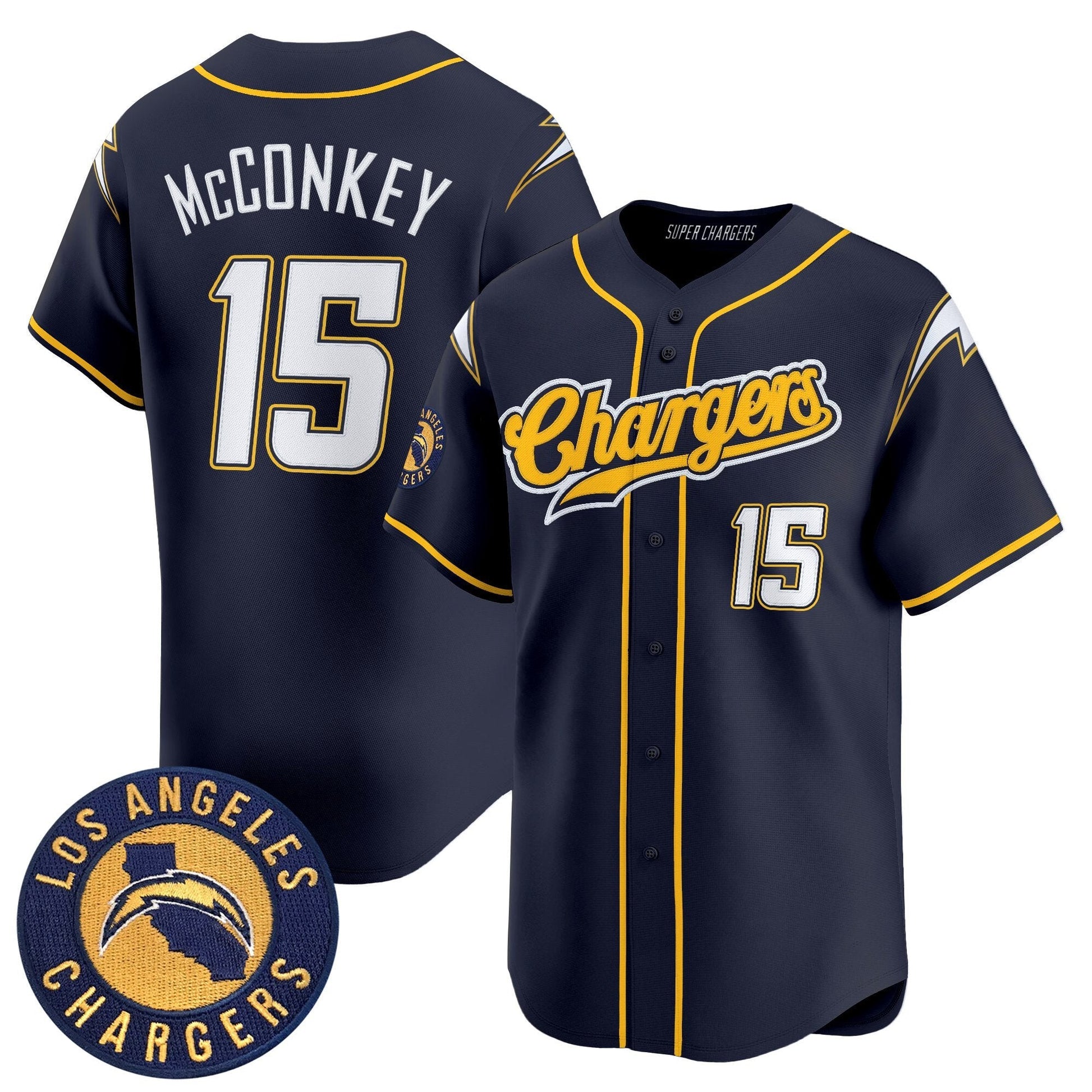 Men's Los Angeles Chargers 2025 Vapor Limited Baseball Jersey - All Stitched