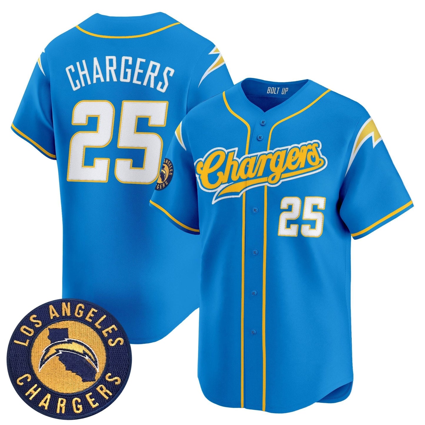 Men's Los Angeles Chargers 2025 Vapor Limited Baseball Jersey - All Stitched
