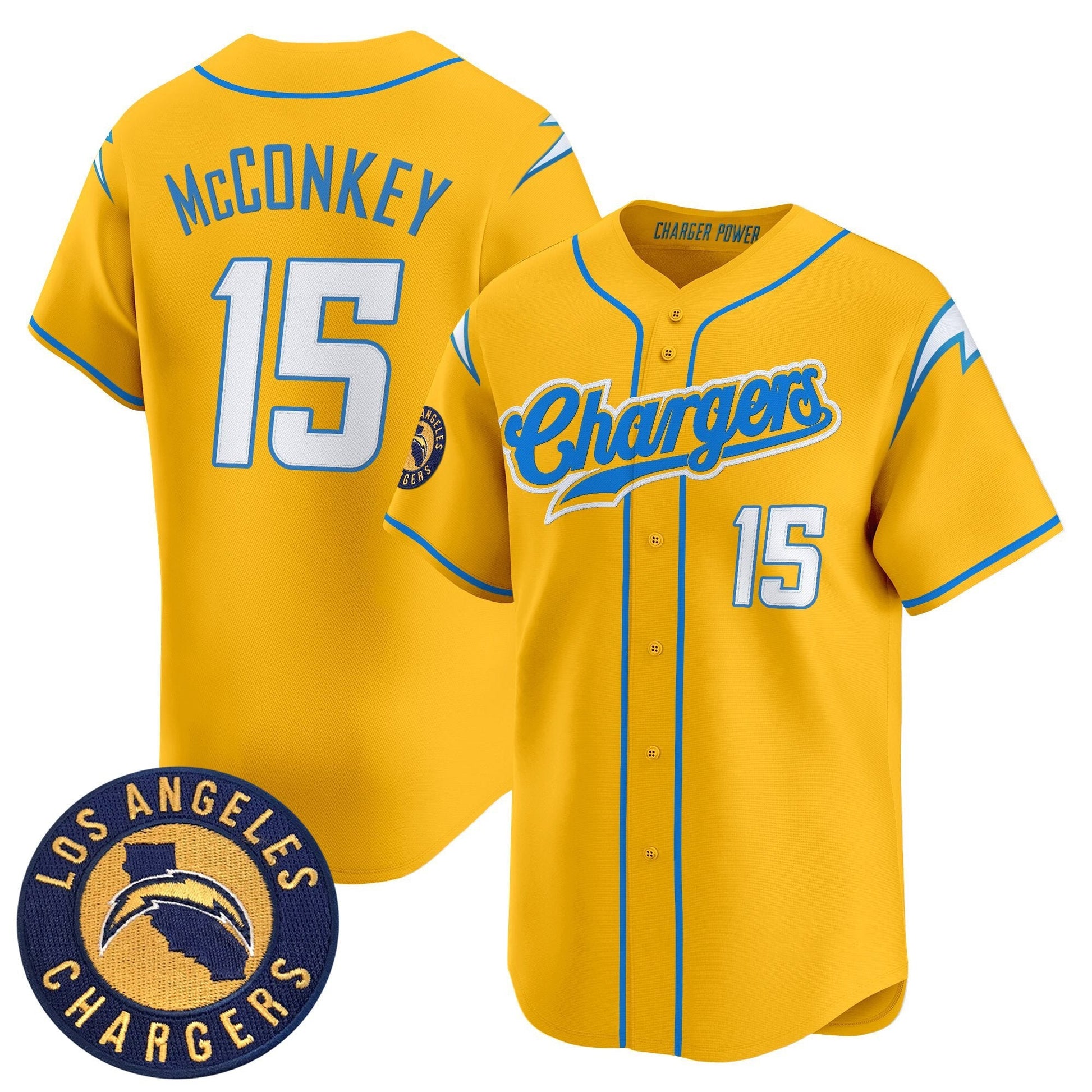Men's Los Angeles Chargers 2025 Vapor Limited Baseball Jersey - All Stitched