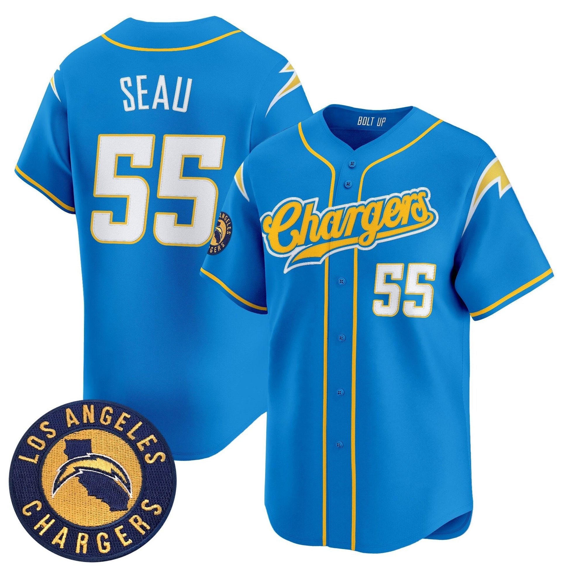 Men's Los Angeles Chargers 2025 Vapor Limited Baseball Jersey - All Stitched