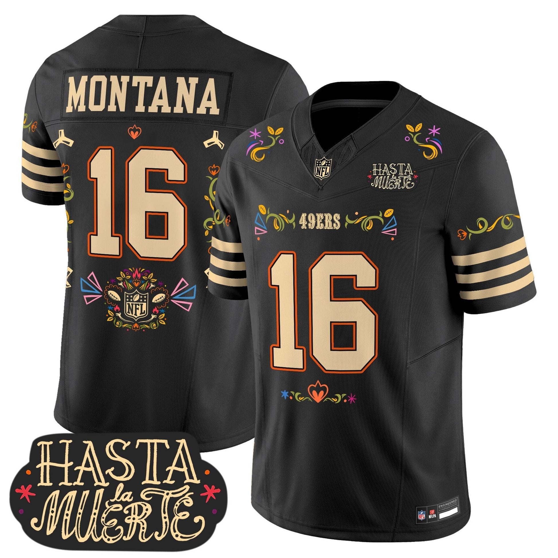 San Francisco 49ers Mexico 'Hasta la Muerte Edition' Vapor Limited Jersey - All Printed
