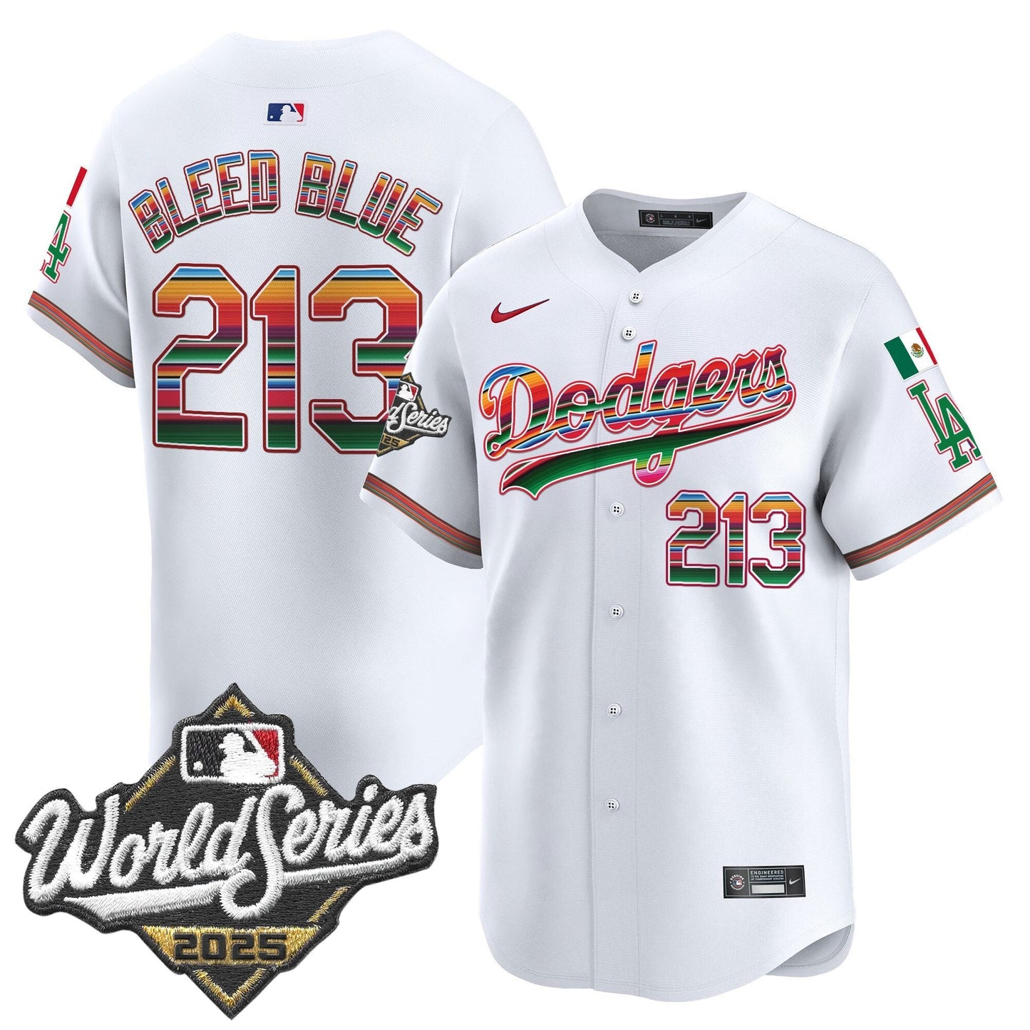 Men's Dodgers Mexico 2025 World Series Vapor Premier Limited Jersey - All Stitched