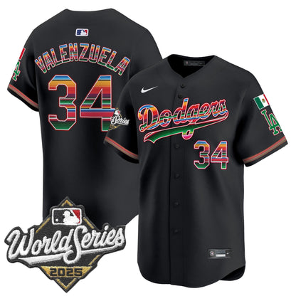 Men's Dodgers Mexico 2025 World Series Vapor Premier Limited Jersey - All Stitched