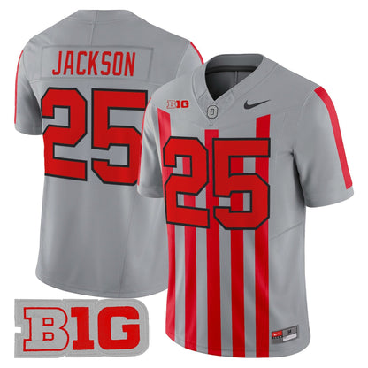 Men's Ohio State Buckeyes Throwback Vapor Limited Jersey - All Stitched