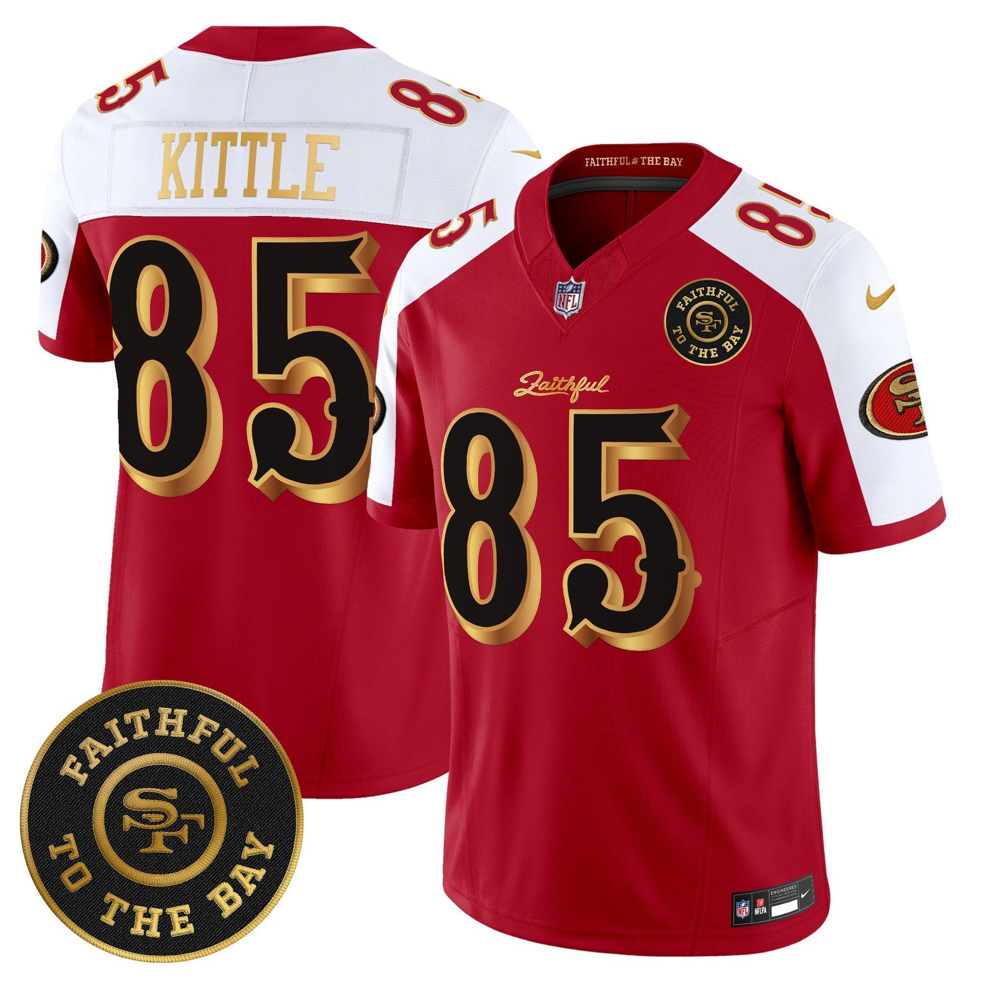 Men's 49ers “Rivalries” Vapor Limited Jersey - Faithful To The Bay Patch - All Stitched