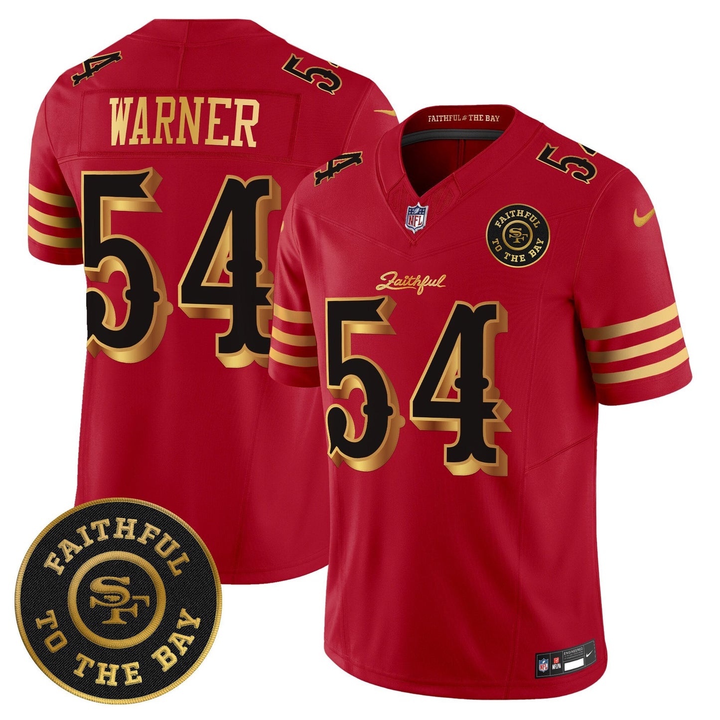 Men's 49ers “Rivalries” Vapor Limited Jersey - Faithful To The Bay Patch - All Stitched