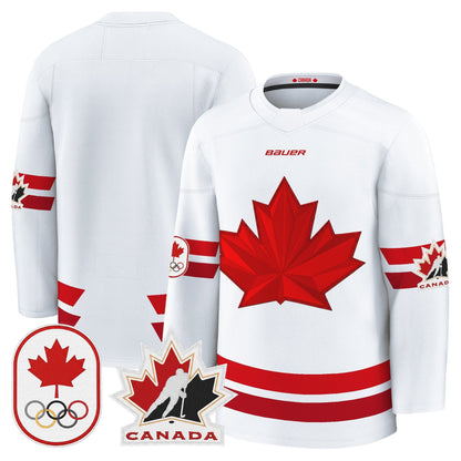 Men's 2026 Canada Olympic Premium Hockey Jersey - All Stitched
